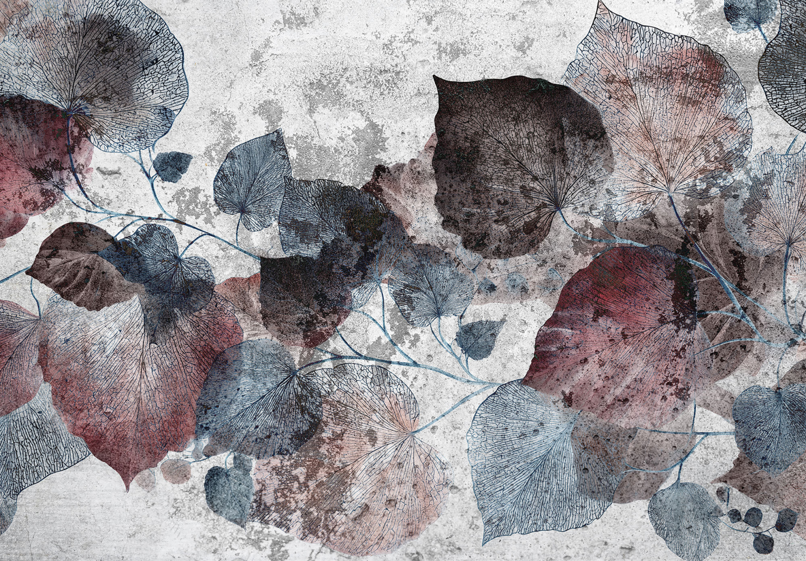 Фототапет Елегантни листа – артистична текстура и съвременен стил